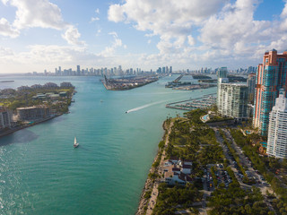 Birds Eye View of the Beautiful City of Miami