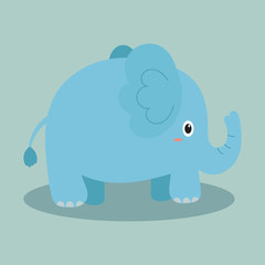 cute elephant vector