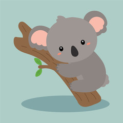 cute koala vector © VectorBoyZ