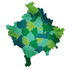 コソボ　地図　国　アイコン