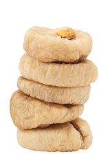 fig dry, isolated on white background, clipping path, full depth of field