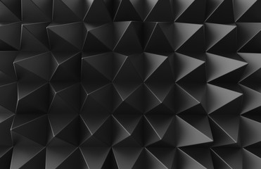 Black triangular pyramid background
