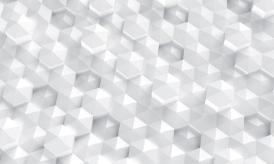 White polygonal background