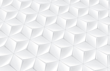 Naklejka na ściany i meble Elegant white geometric background