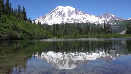 Mt Rainier Bench Lake Reflection