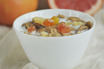 Flakes with milk