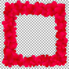 Romantic red heart template.