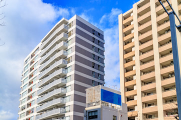 都市のマンション