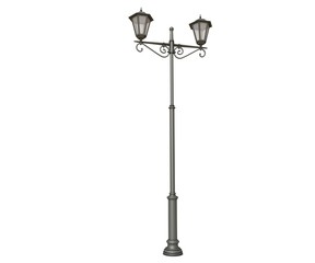 Lighting pole with lamp