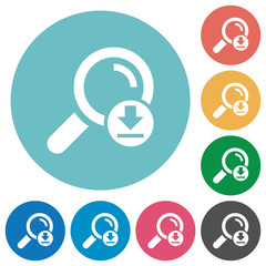 Download search results flat round icons