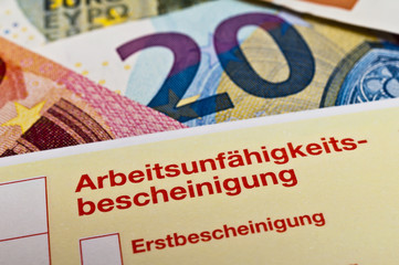 Obraz premium Krankenschein