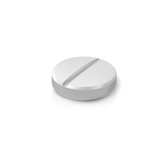 Realistic pill. Illustration isolated on background. Graphic concept for your design