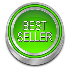 Bestseller button - 3D illustration