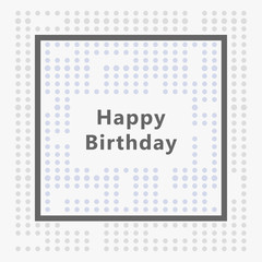 Happy birthday card. Minimaliste design