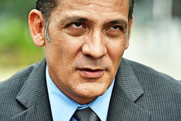 Wondering Handsome Business Man