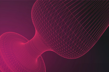 Butt anal plug sex toys on fuchsia background. 3D illustration.