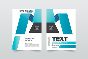 Front and back cover of a modern business brochure layout or flyer template, Layout, brochure, template, flayer, magazine, cover design for annual report, can use for business or your event