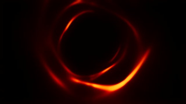 Abstract background with particles tunnel