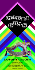 Mardi Gras background. Vector illustration.
