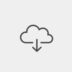 Download flat vector icon