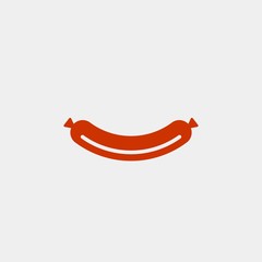 Sausage flat vector icon