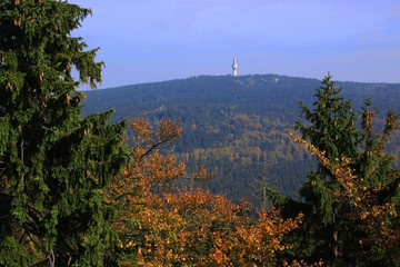Schneeberg im Fichtelgebirge, Bayern, Deutschland