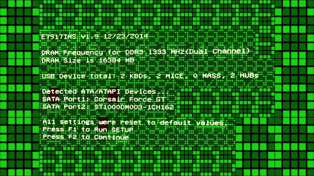 sequence of changing blue screen data and computer programming information. this is a version with intentional video distortion