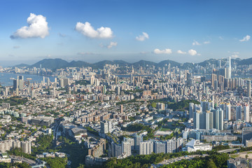 Fototapeta premium Panorama of Hong Kong City