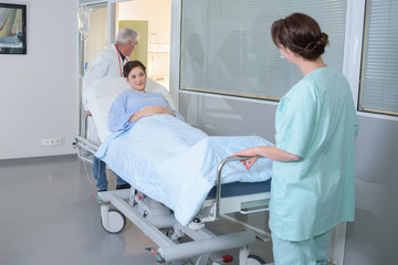 transferring the patient