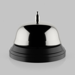 Variously Colored Reception Bells Floating in an Empty Space