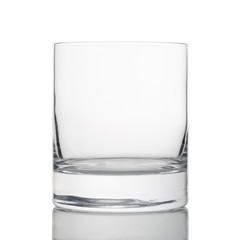 Empty glass isolated on a white background