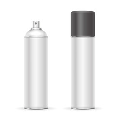 Aerosol spray metal bottle can. Deodorant or paint template