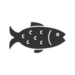 Fish glyph icon