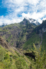 Fototapeta premium Cilaos, Ile de La Réunion, Rando de La Chapelle, Trek Réunion