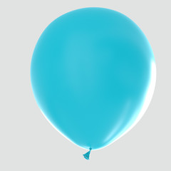 Isolated Floating Balloon on a Seamless Light Background