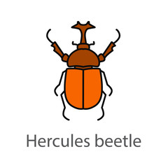 Hercules beetle color icon