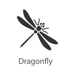 Dragonfly glyph icon © IMG visuals icons