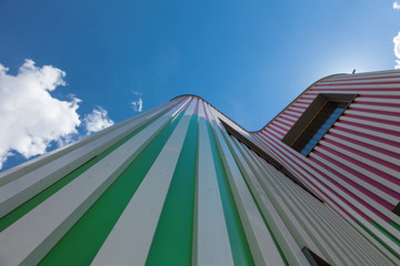 Modern design house, exterior view