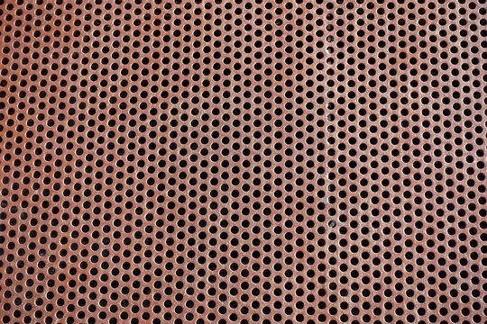 Textur rostiges Lochblech
