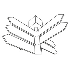 sketch pointer place for text