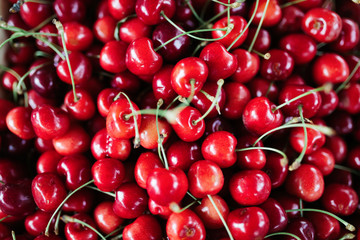 Close up image of lot of fresh strawberries