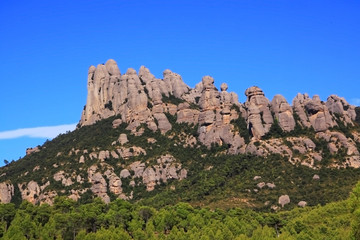 Fototapeta na wymiar Landschaft bei Montserrat, Katalonien, Spanien