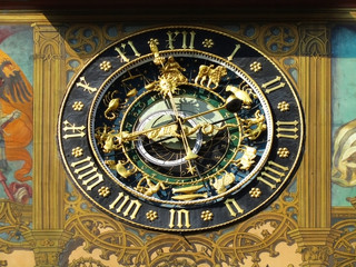 Fototapeta na wymiar astronomische Uhr, Ulm, Baden-Württemberg, Deutschland