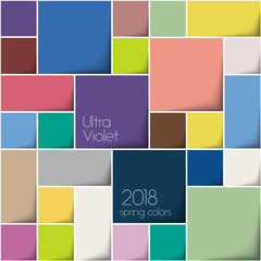 3d color squares. 2018 colors