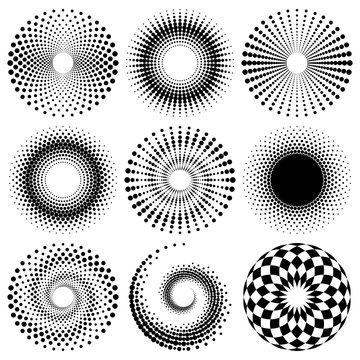 Dotted circles