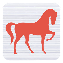 Horse silhouette icon