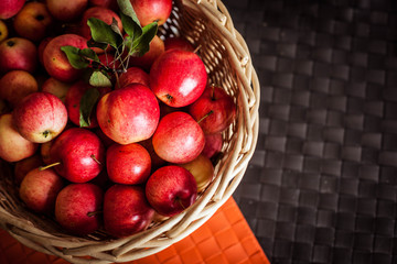 apples in basket