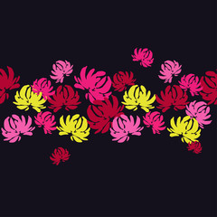 Seamless floral pattern. Flowers background. Textile rapport.