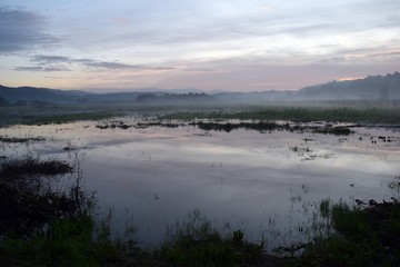Morning fog in Akcapınar.Marmaris.Turkey