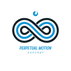 Endless Infinity Loop conceptual logo, vector special sign.